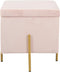 Voetensteun DKD Home Decor Roze Metaal Polyester (45 x 45 x 45 cm)