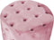 Voetensteun DKD Home Decor Roze Velvet Hout MDF Glam (2 pcs)