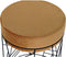 Voetensteun DKD Home Decor Zwart Metaal Polyester Terra cotta (33 x 33 x 42 cm)