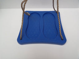 Voetschommel 36x36x4 cm pp-touw blauw