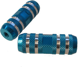 Voetsteunset Edge Freestyle op 80 mm 3/8" as - blauw