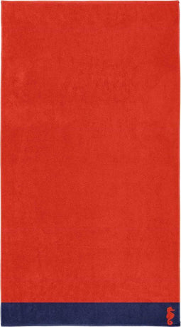 Seahorse Cruise - Strandlaken - Rood - 100 x 180