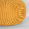 LABEL51 Knitted Poef - Geel - Katoen - L