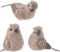 Vogel polyester l6b10h8cm bruin a3