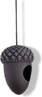 Vogel voederhuis/voedersilo hanger eikelvorm 16 cm - Vogel voederhangers van metaal