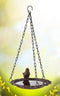 Vogelbad hangend 20,5 cm bruin