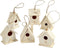 Vogelhuis, h: 7 cm, 6 stuks, populier