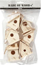 Vogelhuis, h: 7 cm, 6 stuks, populier