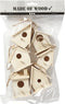 Vogelhuis, h: 7 cm, 6 stuks, populier