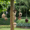 Vogelhuis riet - vogelhuisje stro - vogelnest langwerpig gevlochten - natuurlijk nestbuidel - loungenest - 21 cm - kerst cadeau tip