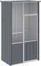 Vogelkooi 115x78x200 cm gegalvaniseerd staal antracietkleur