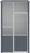 Vogelkooi 115x78x200 cm gegalvaniseerd staal antracietkleur