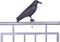 Vogelverschrikker Vogelverjager Kraai 36,2 Cm Polyetheen