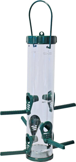 Vogelvoederautomaat plastic 6 gaats