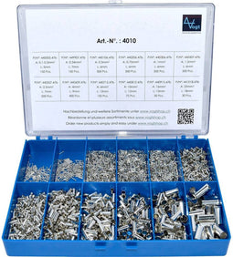 Vogt 4010 Assortiment adereindhulzen 0.10 mm² - 25 mm² Zilver 3405 stuk(s)