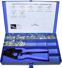 Vogt Verbindungstechnik 3990 Assortiment ringkabelschoenen 0.50 mm² - 6 mm² Zilver 1001 stuk(s)