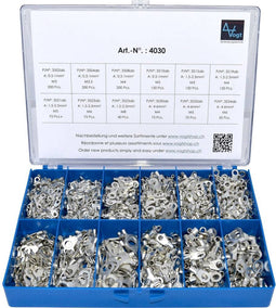 Vogt Verbindungstechnik 4030 Assortiment ringkabelschoenen 0.50 mm² - 6 mm² Zilver 1440 stuk(s)