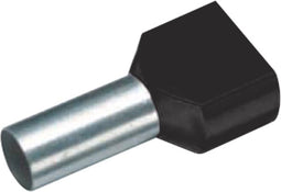Vogt Verbindungstechnik 460714D Dubbele adereindhulzen 6 mm² Deels geïsoleerd Zwart 100 stuk(s)