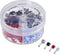 Vogt Verbindungstechnik 625515 Assortiment dubbele adereindhulzen 0.75 mm², 1 mm², 1.5 mm², 2.5 mm² Deels geïsoleerd Li