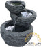 stonE'lite - Fontein 3-traps met solarpaneel Stone-Lite