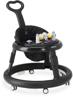 Deryan Mover - Loopstoel - Ergonomisch ontwerp met interactief speelblad - Zwart