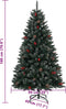 vidaXL - Kunstkerstboom - met - 300 - LED's - 180 - cm