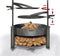 CookKing Multi-functionele Vuurschaal Montana X met Grillrooster 60 cm - Hoge Kwaliteit Staal - Handgemaakt in Europa