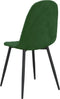 vidaXL - Eetkamerstoelen - 2 - st - fluweel - donkergroen