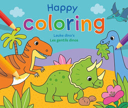 Happy Coloring - Kleurboek dino's - 32 pagina's - Multi