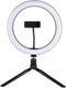 Grundig Ringlamp - Ringlight 25cm - 120 LED's - 3 Lichtstanden - Zwart