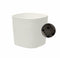 Pot met waterreserve - GARDEN ID Respect - Wit 25 x 25 cm - 100% huisvuil - 100% recyclebaar - Gestructureerd oppervlak