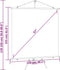 vidaXL - Projectiescherm - met - statief - 1:1 - 89''