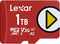Lexar LMSPLAY001T-BNSNG - Micro SD Geheugenkaart - 1 TB - Rood