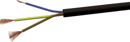 VOKA Kabelwerk H05VVF3X1 Geïsoleerde kabel H03VV-F 3 x 1 mm² Zwart 100 m