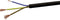 VOKA Kabelwerk H05VVF3X1 Geïsoleerde kabel H03VV-F 3 x 1 mm² Zwart 100 m
