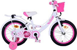 Volare Ashley Kinderfiets - Meisjes - 16 inch - Wit - Twee Handremmen