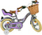 Volare Blossom Kinderfiets - Meisjes - 12 inch - Paars - Twee handremmen