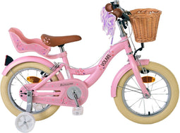 Volare Blossom Kinderfiets - Meisjes - 14 inch - Roze - Twee Handremmen