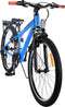 Volare Cross Kinderfiets - Jongens - 24 inch - Blauw - 18 versnellingen - Twee handremmen