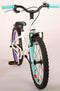 Volare Glamour Kinderfiets - Meisjes - 18 inch - Wit/Mint Groen - Prime Collection