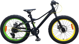 Volare Gradient Kinderfiets – Jongens – 20 inch – Zwart Geel Groen – 6 speed – Prime Collection