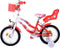 Volare Lovely Kinderfiets - Meisjes - 14 inch - Rood Wit - Twee Handremmen