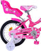 Volare Lovely Kinderfiets - Meisjes - 14 inch - Roze Wit - Twee Handremmen