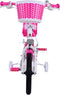 Volare Lovely Kinderfiets - Meisjes - 14 inch - Roze Wit - Twee Handremmen