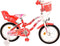 Volare Lovely Kinderfiets - Meisjes - 16 inch - Rood Wit - Twee Handremmen