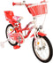 Volare Lovely Kinderfiets - Meisjes - 16 inch - Rood Wit - Twee Handremmen