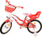 Volare Lovely Kinderfiets - Meisjes - 16 inch - Rood Wit - Twee Handremmen