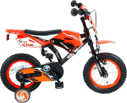 Volare Motorbike Kinderfiets - Jongens - 12 inch - Oranje - 95% afgemonteerd