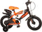 Volare Sportivo Kinderfiets - Jongens - 12 inch - Neon Oranje Zwart - Twee Handremmen - 95% afgemonteerd
