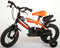 Volare Sportivo Kinderfiets - Jongens - 12 inch - Neon Oranje Zwart - Twee Handremmen - 95% afgemonteerd